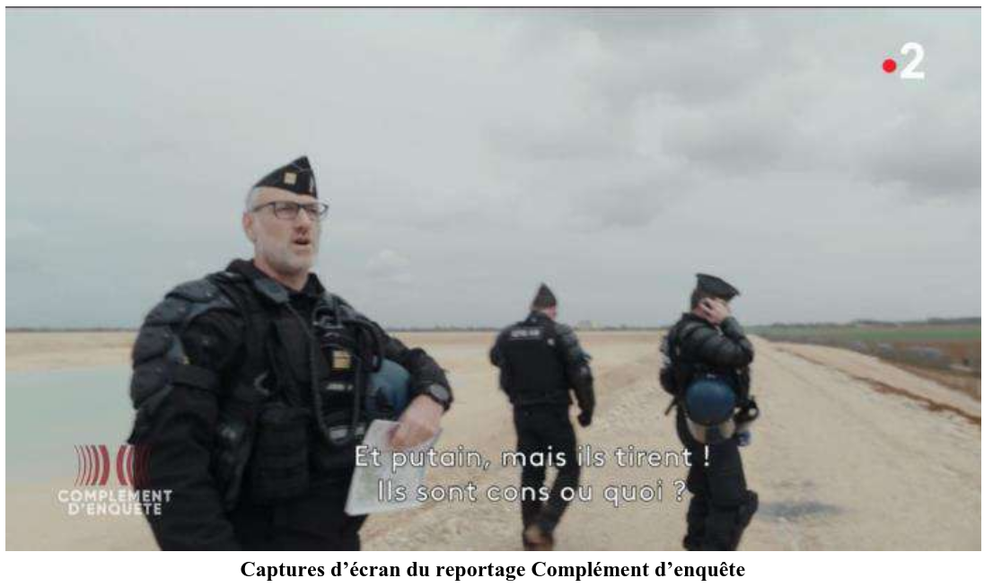 Captures d'écran du reportage Complément d'enquête completement d'enquête